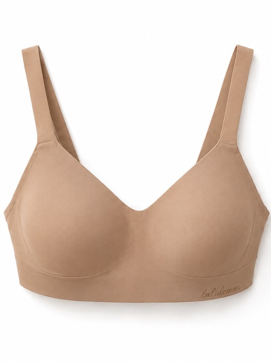 lululemon athletica Other - Lululemon 32D Nude Beige Seamless Sports Bra Adjustable Hook Back Light Support